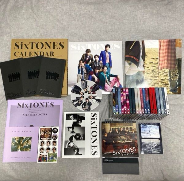 SixTONES まとめ売り ストーンズ CD DVD シングル MV カレンダー ポスター シール ステッカー 会報 推し活