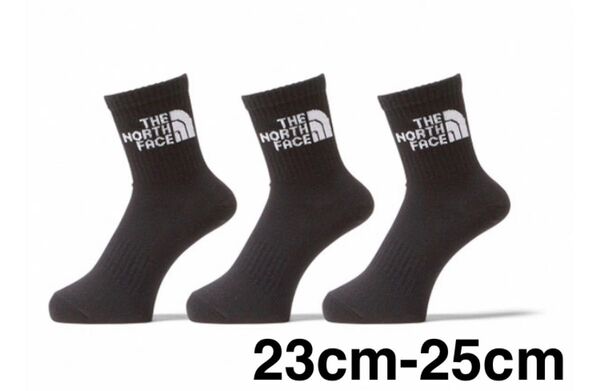 ノースフェイス THE NORTH FACE Logo 3P 靴下 23cm-25cm