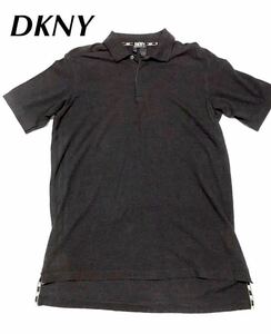 ◆ DKNY／ダナキャランニューヨーク◆カノコポロシャツ、ブラックorチャコールグレー