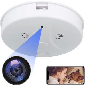 防犯カメラ 火災報知器型 WiFi対応 遠隔操作 ビデオカメラ 1080p遠隔 動体検知 暗示撮影 256GBカード対応 屋内