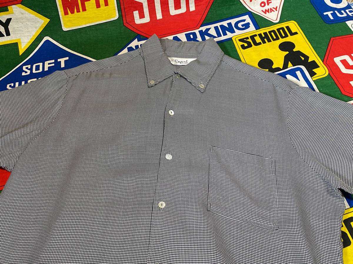 ★おしゃれな千鳥格子柄の1枚★Made in USA製アメリカ製Capriカプリ