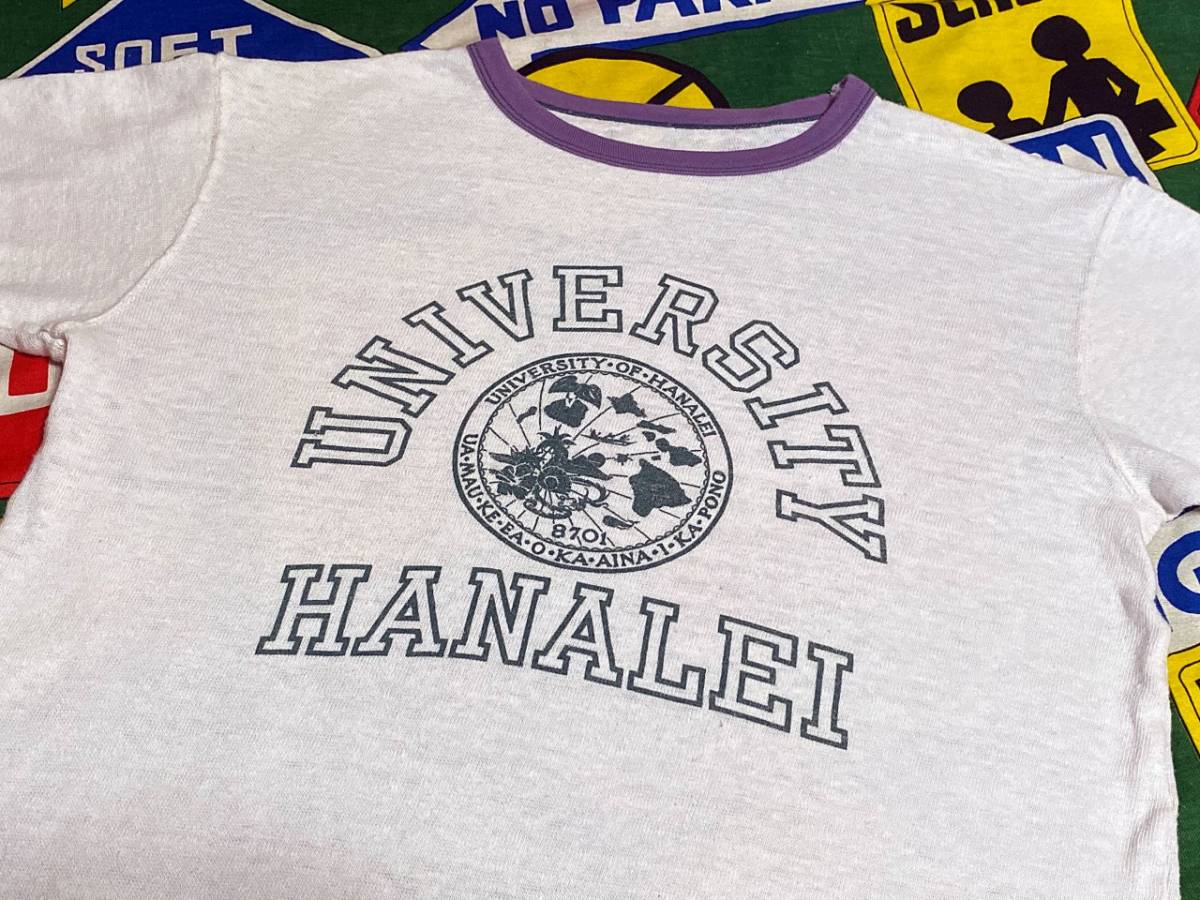 ★希少な1枚でオススメ★USA製アメリカ製ビンテージカレッジプリントリンガーTシ