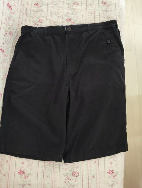 黒のハーフパンツ ウエストゴム メンズ U.S. POLO ASSN.