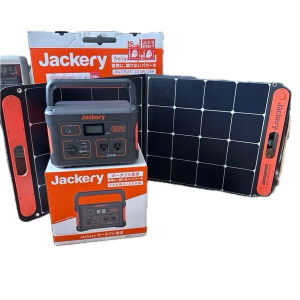 Jackery ポータブル電源 708 ソーラーパネル100 セット