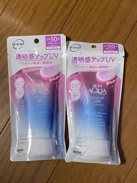 ロート製薬★スキンアクアトーンアップUVエッセンス★日焼け止め★2個★