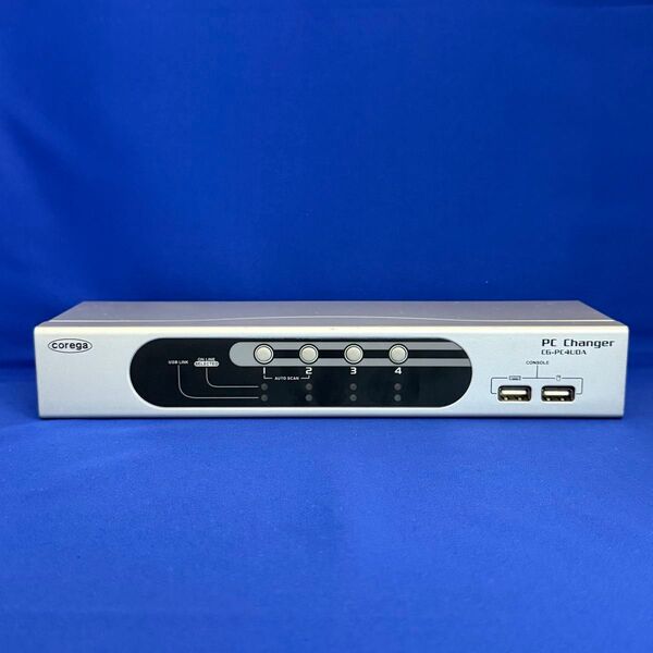 COREGA DVI PC切替器 CG-PC4UDA KVM シルバー系