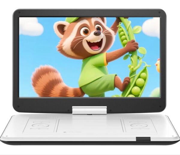 15.6インチ超大画面 ポータブルDVDプレーヤー 5時間連続再生 CPRM対応 リージョンフリー USB SDカード AV入出力