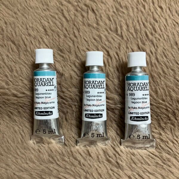 シュミンケ ホラダム 989 ラグーンブルー (5ml) by Yuko Nagayama (永山裕子) 3本セット