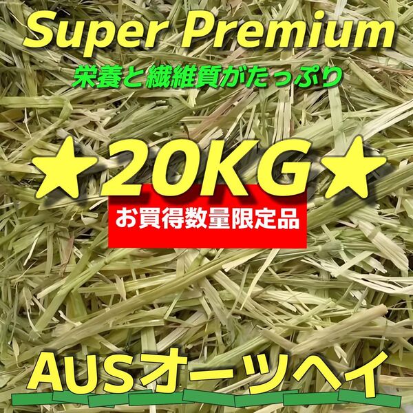 ★お買得&数量限定品 ★オーツヘイ20kg ★スーパープレミアム 小動物 ペットフード 牧草 おやつ