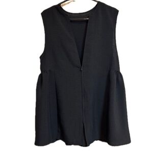 LEPSIM ベスト ベスト トップス ジレ ノースリーブ ファスナーあり