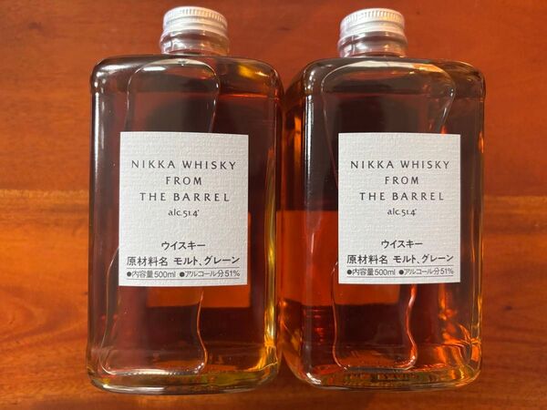 ニッカウイスキー フロムザバレル 500ml 2本セット 未開封