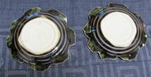 陶器　平皿　小皿　銘々皿　２枚セット　食器　八つ手型_画像2
