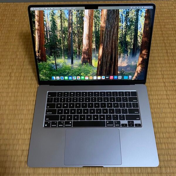 値下げ不可・アップルケア2026年6月まで!Macbook Air M2 15インチ 8GB/512GB US配列キーボード