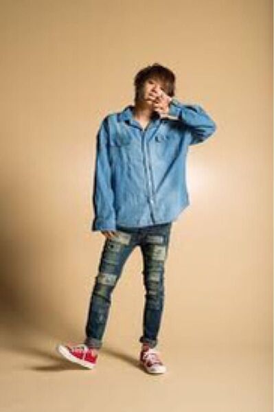 Nissy×glambコラボ デニム柄シャツ