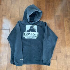 X-LARGE エクストララージ プルオーバーパーカー ブラック