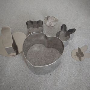 ケーキ型 クッキー型 セルクル パイ型 ごはん型 抜き型 ハートくまうさぎ