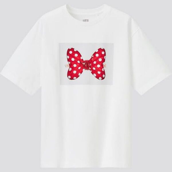 ミニーマウスアートバイ吉田ユニTシャツ(Mサイズ)