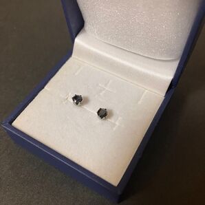 【残りわずか】輝く宝石 アクセサリー スタッドピアス オニキス風 一粒ピアス おしゃれ ブラック シルバー かっこいい 黒色