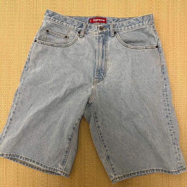 Supreme 25ss Baggy denim short 32inch