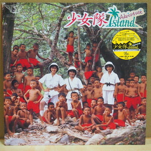 即決 499円 LP 少女隊 Adventure Island アドベンチャー・アイランド 1985年 カラー盤 ピクチャーレーベル