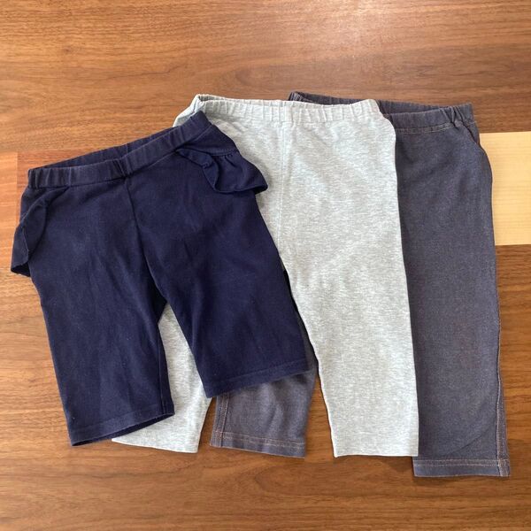 ユニクロ レギンス パンツ 100サイズ 3枚セット