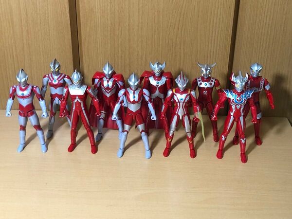 ウルトラアクションフィギュア ウルトラマン ウルトラ兄弟 タイガ など 10体 セット バンダイ