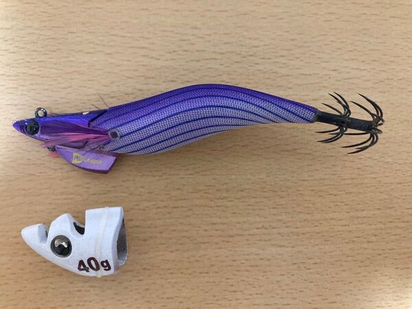 エギリー ダートマックスtr30g ディープパープルボーダーパープル ヤマシタ ティップラン シンカー 40g