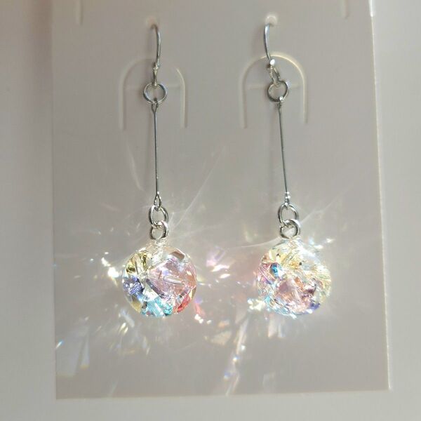 スワロフスキー レジン ピアス イヤリング