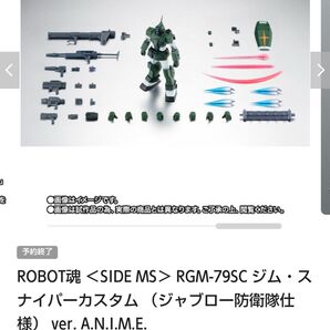 ROBOT魂 RGM-79SC ジムスナイパーカスタム (ジャブロー防衛隊仕様) ver. A.N.I.M.E. 【輸送箱未開封】