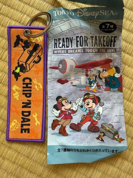 ディズニーシー ドリームステイクフライト チップ&デール フライトタグ キーホルダー