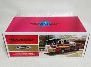  inside box unopened + records out of production goods TWH 1/50 PIERCE QUANTUM PUMPER SEMINOLE COUNTY FIRE DEPARTMENT TWH081A