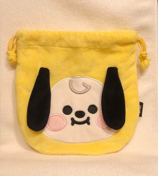 LINE FRIENDS☆BT21☆CHIMMY☆チミー☆フェイス巾着
