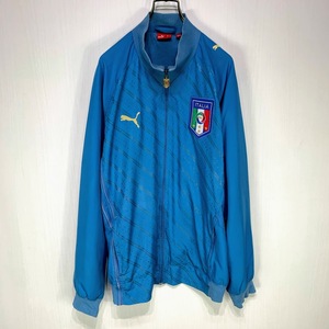 PUMA ナイロン ジャケット Lサイズ ライトブルー 水色 プーマ トップス イタリア 代表 ピューマ ロゴ サッカー