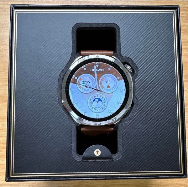 Huawei Watch GT5 46mm ブラウン +レザーバンド