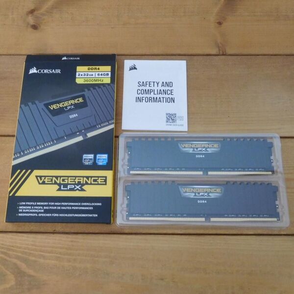 CORSAIR VENGEANCE LPX DDR4 64GB (32GB×2) 3600MHz メモリ