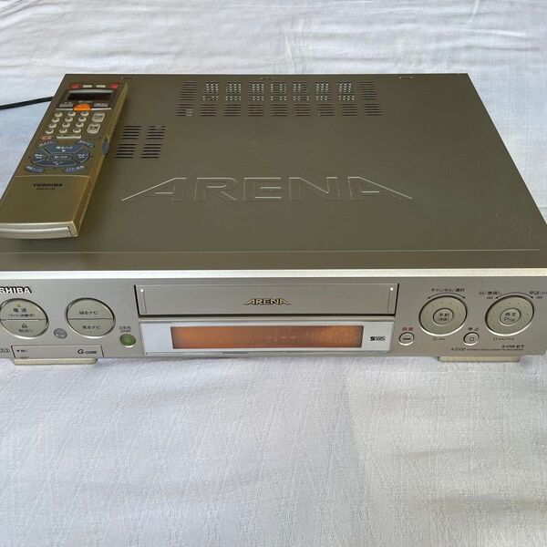 東芝 ARENA ビデオレコーダー A-S100 2001年製 ジャンク品 ビデオデッキ VHSビデオデッキ