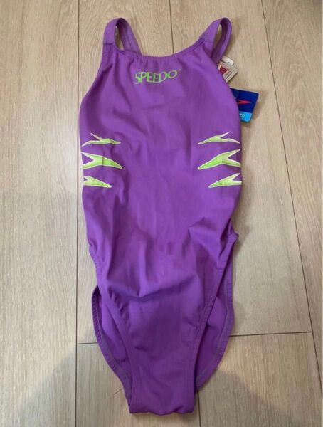 【新品】激レア(人気商品)旧speedo(MIZUNO)競泳水着(ハイレグ)マーキュライン 83OE-86067 パープル L