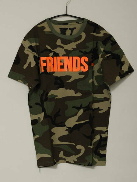 932 VLONE FRIENDS SS TEE WOODLAND CAMO ORANGE L 迷彩 オレンジ