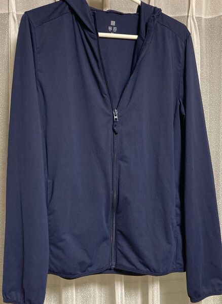 AIRism エアリズム ユニクロ UNIQLO パーカー ネイビー サイズ160 UVカット