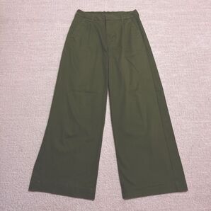p.p.p. ワイドパンツ グリーン