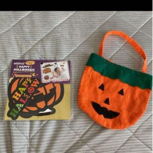 ハロウィン 寝相フォトアート 飾り 手提げカバンおまけ
