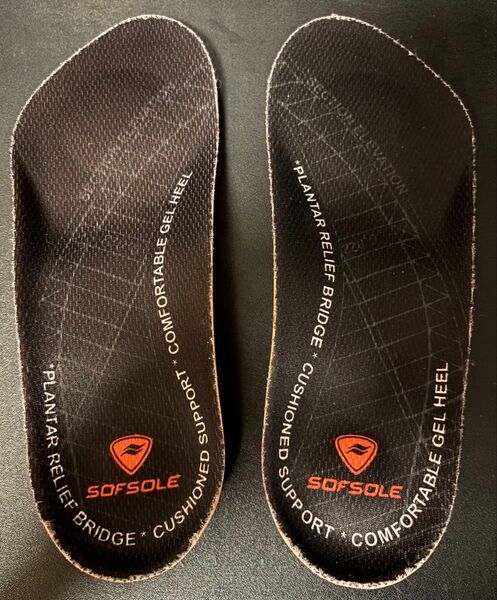 美品 ソフソール SOFSOLE インソール 中敷き オーソテックアーチサポート 男女兼用 スポーツ 足底筋膜炎 Lサイズ