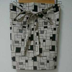 * hand made * new goods cotton flax front with pocket apron Cafe Garcon E-169