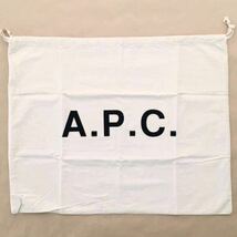 新品 非売品 正規品 A.P.C. 特大 巾着袋 62cm × 49cm ポーチ 小物入れ 保存袋 内袋 ネットバッグ ビニールバッグ APC アーペーセー @a464_画像1