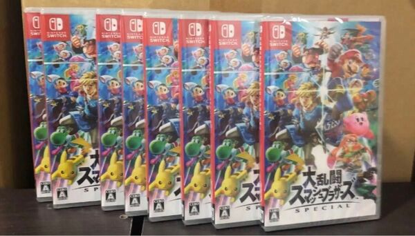 大乱闘スマッシュブラザーズ Nintendo Switch 8本セット 新品未開封 シュリンク付き