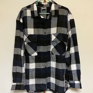 HOUSE OF SMITH 長袖ネルシャツ ネイビー・ホワイト・グレー