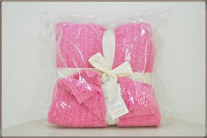 ブランケットサイズ高級ファー＆ミロン丸洗い可能90×120㎝新品ピンクFur&milon膝掛け　高品質毛布