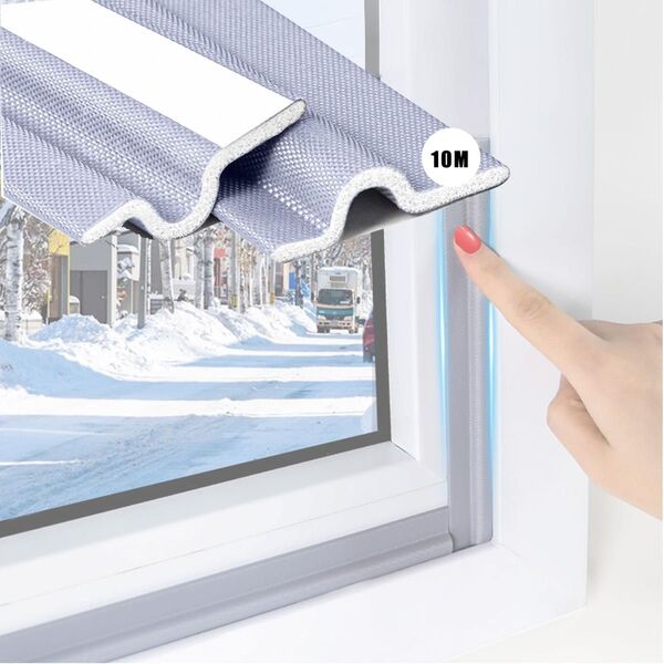 隙間テープ 10m すき間風防止 窓 ドア 玄関 防音テープドア 隙間埋め 防虫 防水 花粉防止 断熱対策 グレー