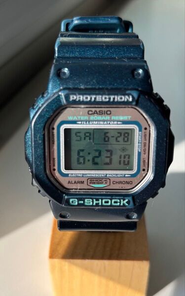 CASIO G-SHOCK 1545 DW-5600 腕時計 ネイビー 稼働品 Gショック カシオ 稼働