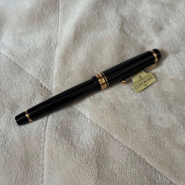 PILOT 万年筆 custom845 カスタム845 Mニブ 中字 筆記用具 14K 文房具 ブラック ゴールド